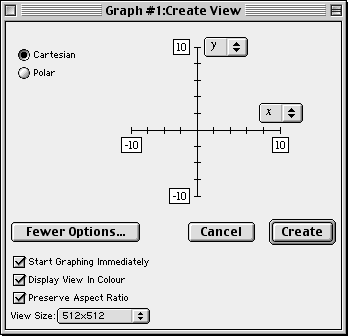 The Create View Window