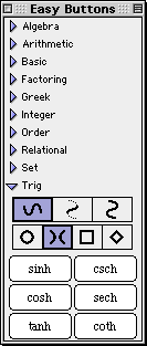 Trig Easy Buttons - Hyperbola Functions