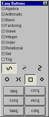 Trig Easy Buttons - Square Functions