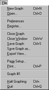 The File menu