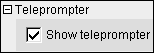 Algebraic Window Teleprompter Preferences