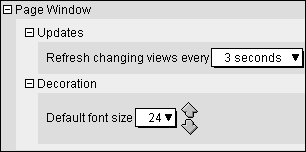 Page Window Preferences