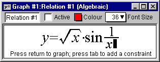 y=sqrt(x)sin1/x