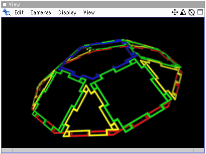 Pentagonal Cupola made of Geofix pieces