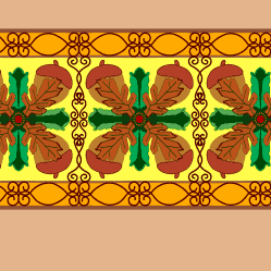 Oak Leaf Frieze Band, by Ike Eisenstadt