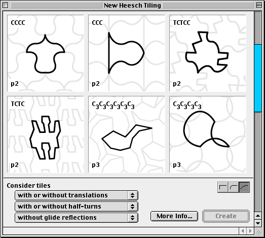 some Heesch tilings